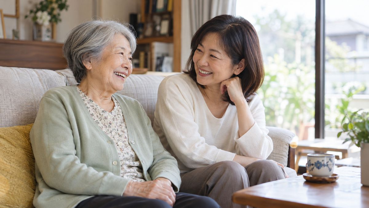 これからの暮らしについて親子で話し合うイメージ